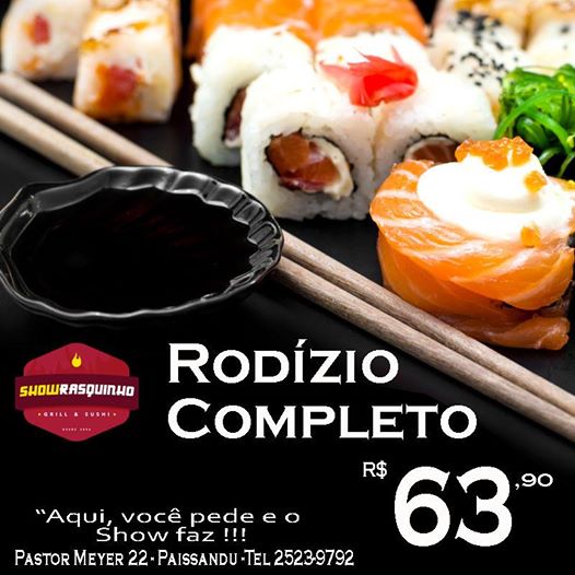Rodízio Japonês Completo  Rodízio Japonês Completo