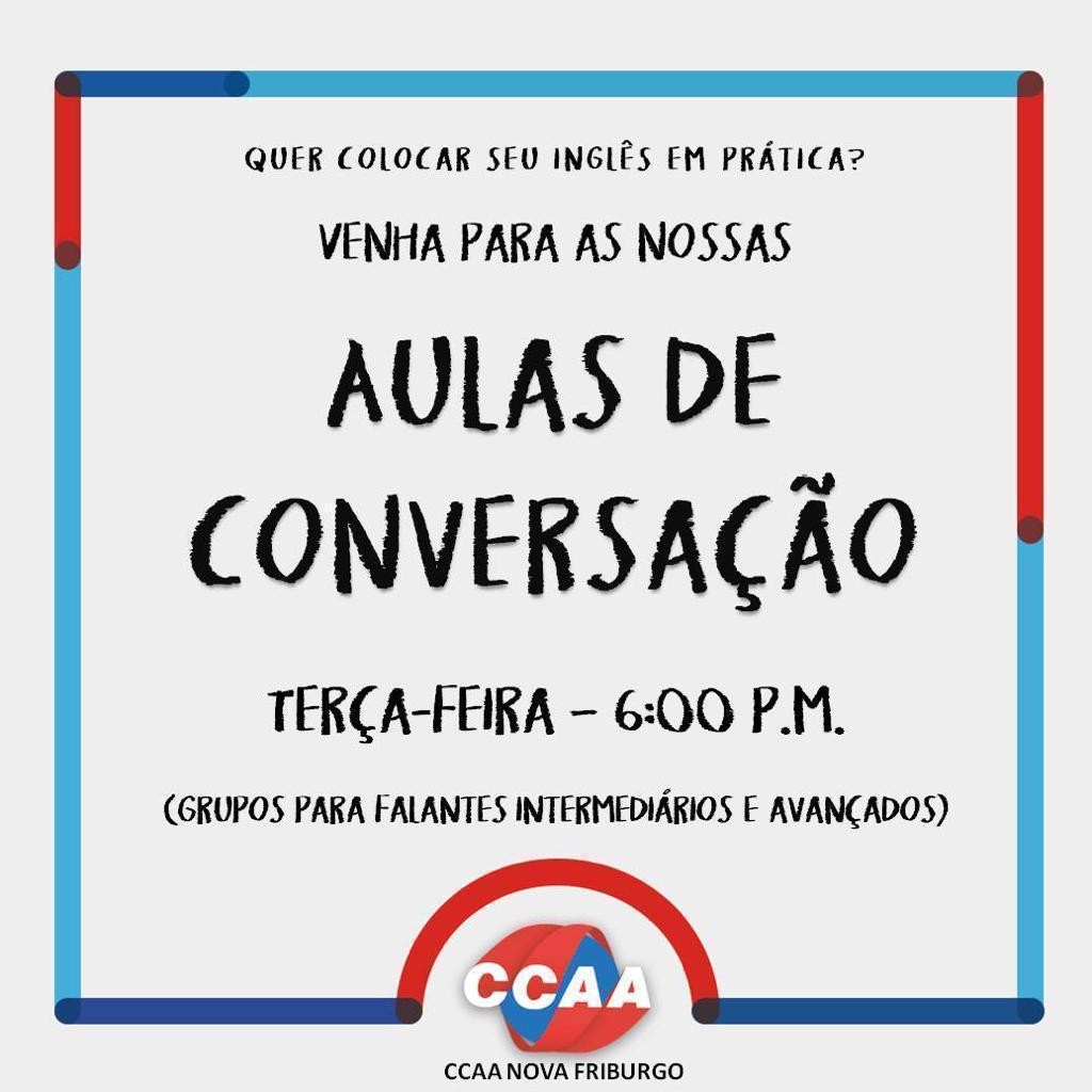 AULAS DE CONVERSAÇÃO 2/2021 AULAS DE CONVERSAÇÃO 2/2021