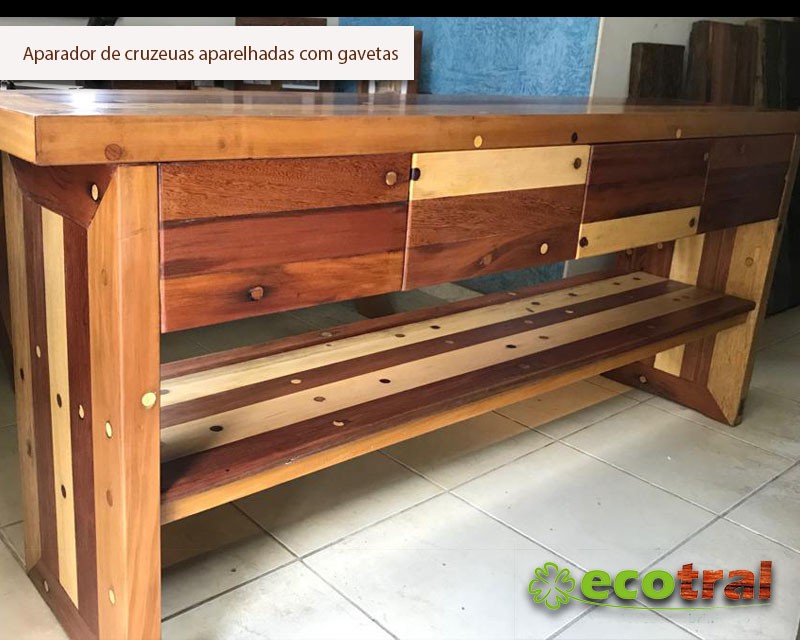 APARADORES RÚSTICOS EM MADEIRA DORMENTES OU CRUZETAS APARADORES RÚSTICOS EM MADEIRA DORMENTES OU CRUZETAS