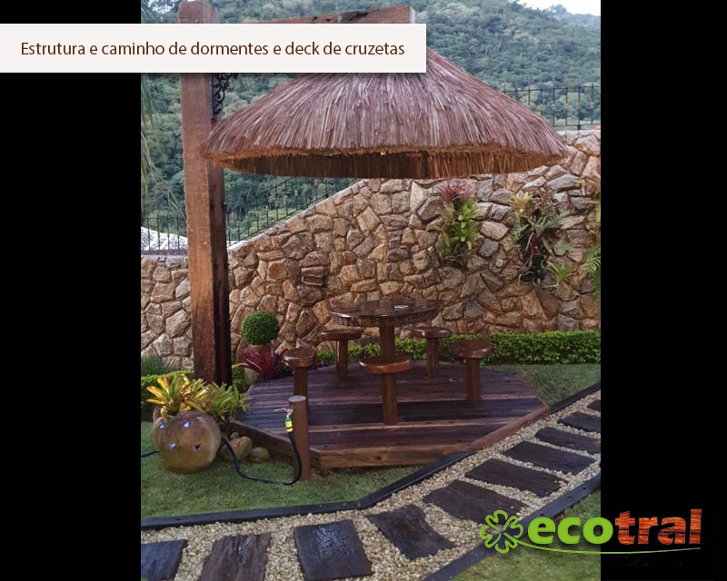 LAJOTAS PARA JARDIM EM DORMENTES OU CRUZETAS COM LED LAJOTAS PARA JARDIM EM DORMENTES OU CRUZETAS COM LED